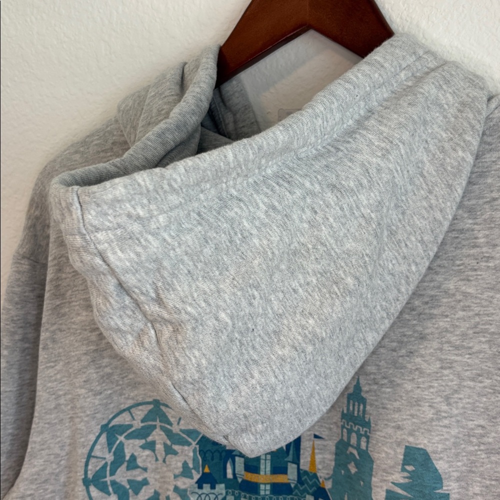 Disneyland Icons Pullover Grey Men's Hoodie M - Picture 11 of 12